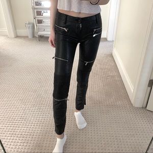 Zara Faux Leather Pants